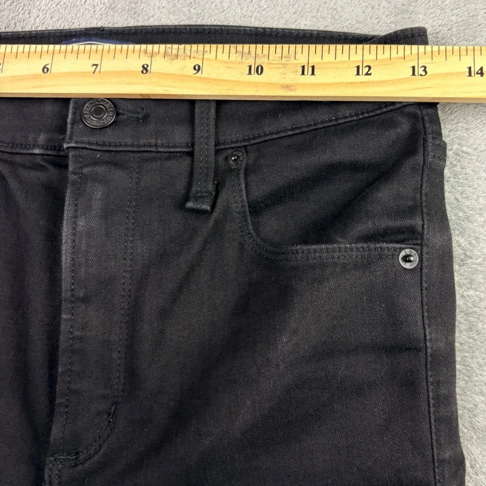 Abercrombie & Fitch 26 2S Black Simone High Rise Ankle Raw Hem Skinny Jeans - Picture 8 of 11